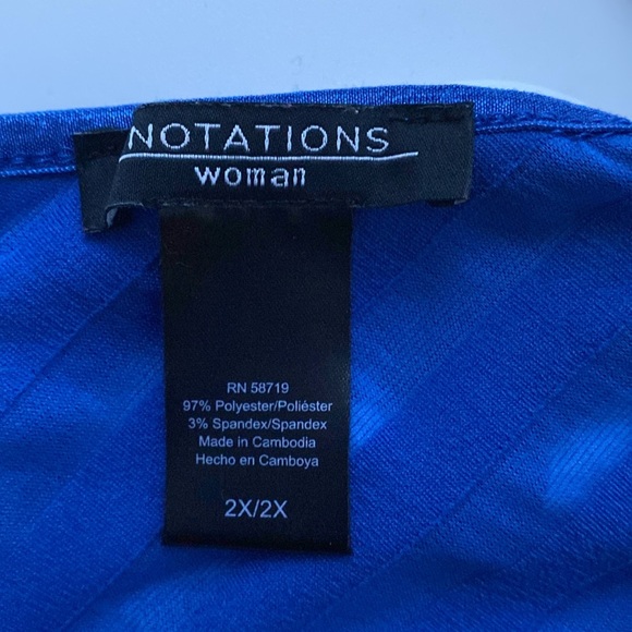Women’s Notations Blouse, size 2X - Picture 3 of 3